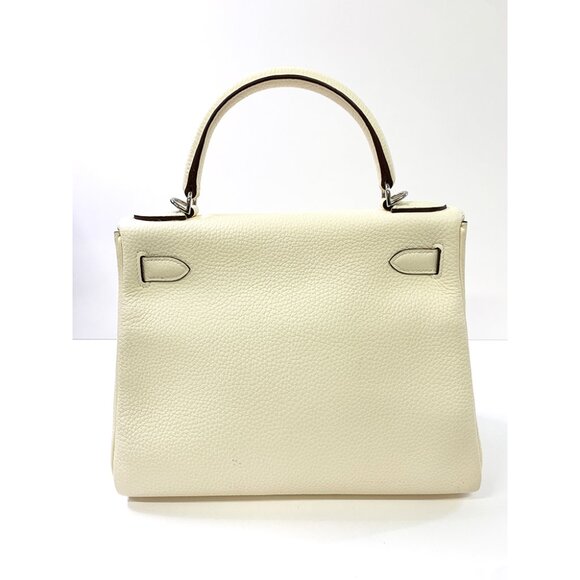 Hermès Kelly 28cm – White Togo Leather with Palladium Hardware - Picture 3 of 7